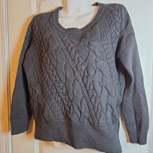 Massimo Dutti collection women's gray wool/cashmere sweaters